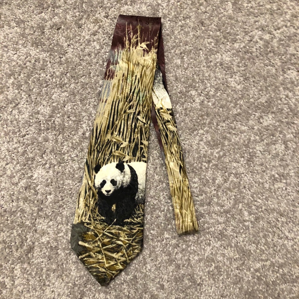 Endangered Species Panda Tie
